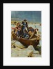 Illustration of George Washington and Men on Frozen Potomac by Anonymous