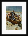 Illustration of George Washington and Men on Frozen Potomac by Anonymous