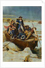 Illustration of George Washington and Men on Frozen Potomac by Anonymous
