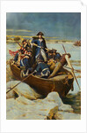 Illustration of George Washington and Men on Frozen Potomac by Anonymous
