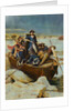 Illustration of George Washington and Men on Frozen Potomac by Anonymous