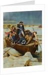 Illustration of George Washington and Men on Frozen Potomac by Anonymous
