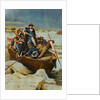 Illustration of George Washington and Men on Frozen Potomac by Anonymous