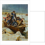 Illustration of George Washington and Men on Frozen Potomac by Anonymous