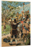 William Tell Aiming a Rifle by Anonymous