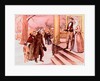 Black Family Standing at the Steps of White Plantation by Anonymous