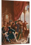 Prince Henry the Navigator and Affiliates Gazing at Window by Anonymous
