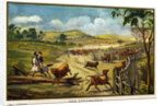 Painting of a Cattle Herder by Corbis