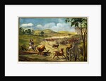 Painting of a Cattle Herder by Corbis