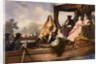 Illustration of Handel Presenting Water Music to King George I by Anonymous