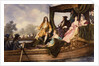 Illustration of Handel Presenting Water Music to King George I by Anonymous