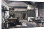 British Chemist Michael Faraday in His Physics Laboratory by Anonymous