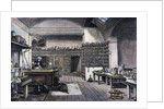 British Chemist Michael Faraday in His Physics Laboratory by Anonymous