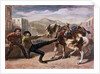 Miner Pulling Horse by Anonymous