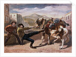 Miner Pulling Horse by Anonymous