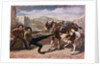 Miner Pulling Horse by Anonymous