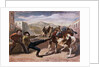 Miner Pulling Horse by Anonymous