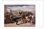Miner Pulling Horse by Anonymous