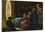 Children Viewing Picture by Anonymous