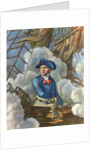 John Paul Jones with Sword in Hand on Ship Deck by Anonymous