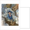 John Paul Jones with Sword in Hand on Ship Deck by Anonymous