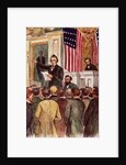 Illustration of Andrew Johnson Impeachment Trial by Anonymous