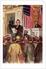 Illustration of Andrew Johnson Impeachment Trial by Anonymous