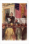 Illustration of Andrew Johnson Impeachment Trial by Anonymous