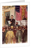 Illustration of Andrew Johnson Impeachment Trial by Anonymous
