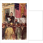 Illustration of Andrew Johnson Impeachment Trial by Anonymous