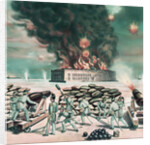 Soldiers Using Canon to Destroy Fort Sumter by Anonymous