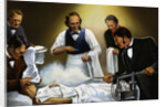 Illustration of Joseph Lister Using Carbolic Spray During Surgery by Anonymous