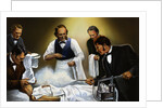 Illustration of Joseph Lister Using Carbolic Spray During Surgery by Anonymous