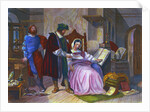 German Inventor Johann Gutenberg and Wife with Print Material by Anonymous