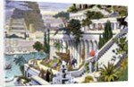 Illustration of the Hanging Gardens of Babylon by Anonymous