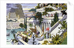 Illustration of the Hanging Gardens of Babylon by Anonymous