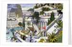 Illustration of the Hanging Gardens of Babylon by Anonymous