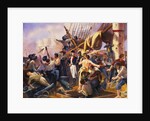 Military Scrimmage Aboard Ship by Anonymous