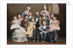 Mormon Family with Two Wives and Nine Children by Anonymous