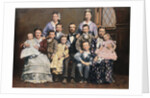 Mormon Family with Two Wives and Nine Children by Anonymous