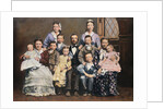 Mormon Family with Two Wives and Nine Children by Anonymous
