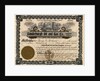 Vandeburgh Oil and Gas Company Certificate by Anonymous
