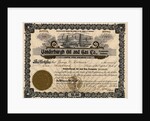 Vandeburgh Oil and Gas Company Certificate by Anonymous