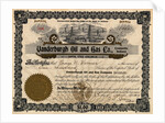 Vandeburgh Oil and Gas Company Certificate by Anonymous