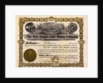 Stock Certificate for One Dollar by Anonymous