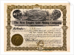 Stock Certificate for One Dollar by Anonymous