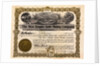 Stock Certificate for One Dollar by Anonymous