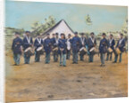 American Troops at Civil War Camp by Anonymous
