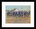 American Troops at Civil War Camp by Anonymous