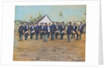 American Troops at Civil War Camp by Anonymous